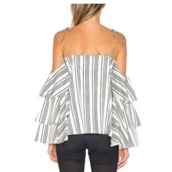 Amur stripped blouse size XS NWOT - Picture 4 of 8